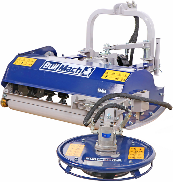 BullMach Maia 135 S  Schlegelmulcher für Traktor mit Schwenkscheibe  Mittlere Serie  Manuelle Seitenverstellung