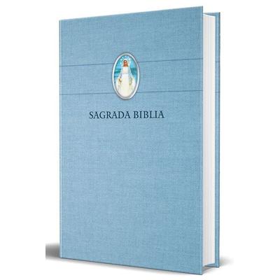 Biblia Católica En Español Con Virgen Milagrosa En Cubierta / Catholic Bible in Spanish Hardcover, Blue, Gebundene Ausgabe von Biblia de América,