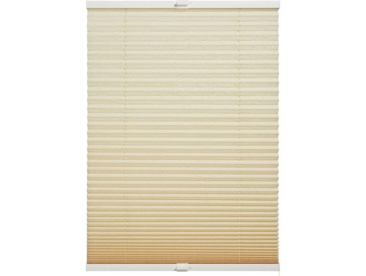 Plissee Milla, mit Bohren, blickdicht , beige, B:50cm H:130cm, Obermaterial: 100% Polyester, SCHÖNER WOHNEN-KOLLEKTION, Plissees, Plissee, verschraubt, silberne oder weisse Rollo-Technik