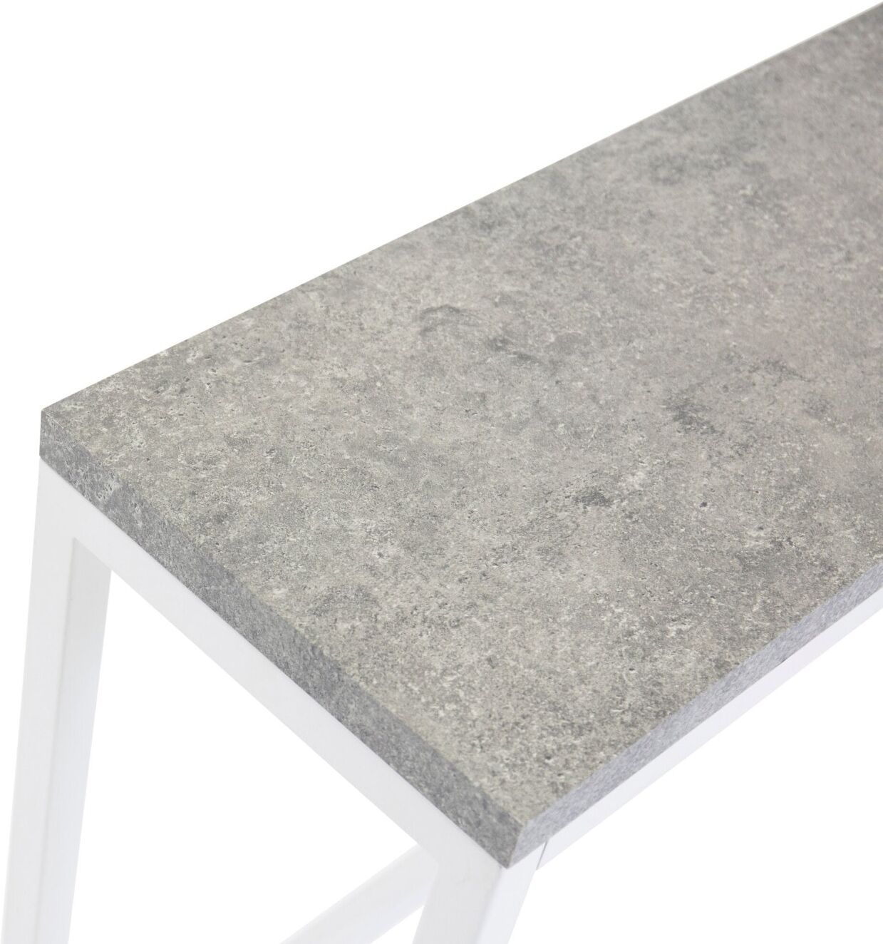 Beistelltisch VENTURE HOME "Rise, schmaler hoher Beistelltisch, 110 × 30 cm", grau (weiß, grau), B:30cm H:80cm T:30cm, Tische, Beistelltisch, Ablagetisch, Stahl, schmal, hoch, modern, schlicht