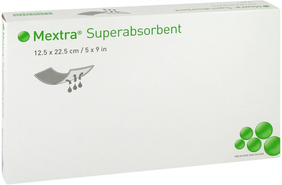 Mextra Superabsorbent Verband 12,5x22,5 cm 10stk