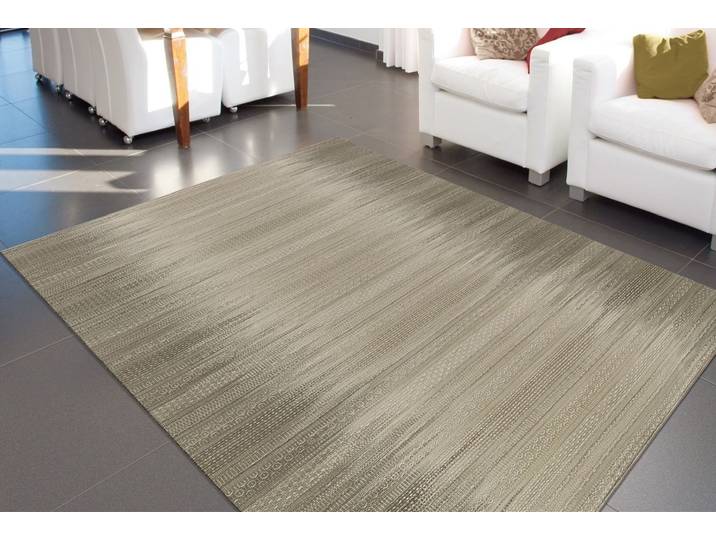 Teppich ARTE ESPINA Sunset 8070 , grau (taupe), B:170cm H:12mm L:240cm, Wolle, Teppiche, Teppich, Handgemachter Wollteppich mit Wohlfühlcharakter