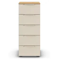 Kommode Flipp Dekor Beige Champagner