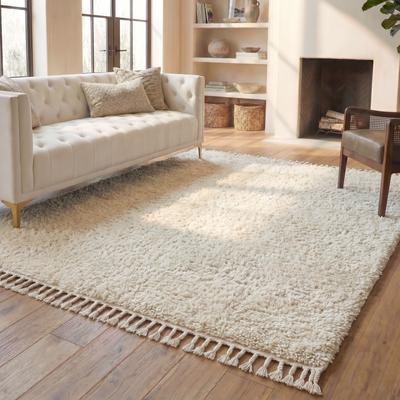SAFAVIEH Hand-knotted Casablanca Shag Elinore Tribal Wool Rug