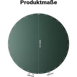 Wiltec, Poolheizung, Poolabdeckung rund Ø 520 cm UV-beständig Abdeckplane Poolplane Solarplane