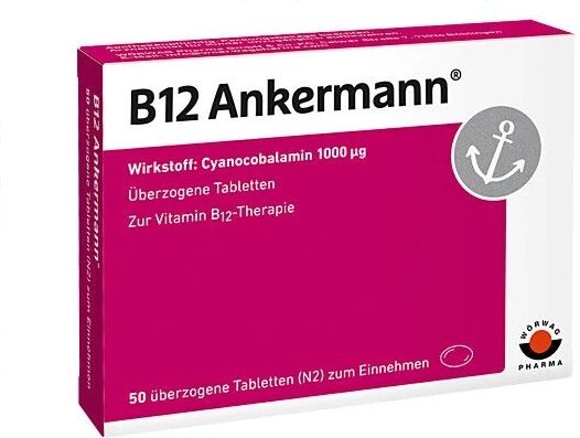 Wörwag Pharma GmbH &amp; Co. KG B12 ANKERMANN coated tablets (50 pcs)