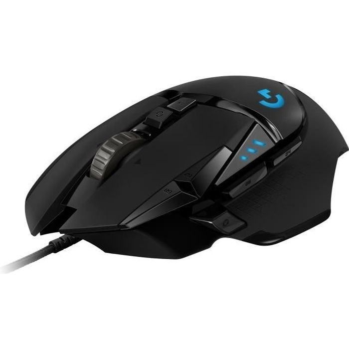 Logitech G502 Hero Gamingmuis met kabel, optische sensor, 25600 DPI, zwart