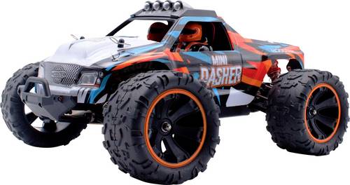 MODSTER Mini Dasher Blau, Rot Brushed 1:14 RC Modellauto Elektro Monstertruck Allradantrieb (4WD) RtR 2,4GHz inkl. Akku und