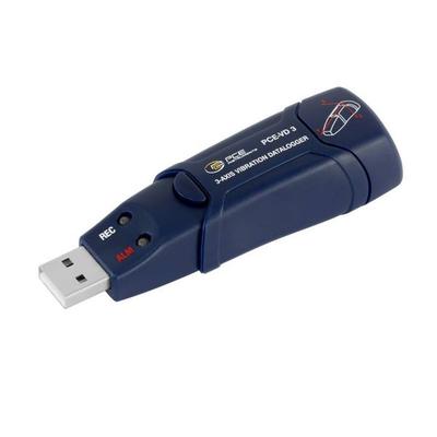 PCE Instruments Vibrationsmessgerät PCE-VD 3 |FFT Frequenzanalyse |MB ±16 g |Genauigkeit ±0,5g |8Mbit Speicherkapazität
