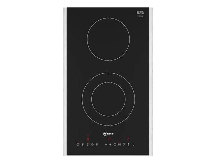 NEFF T13TDF9L8, N 70, Domino Kochfeld 30 cm, Autarkes Elektro-Kochfeld, TouchControl Bedienung, Powerstufe - schneller kochen, Schwarz mit Rahmen aufliegend