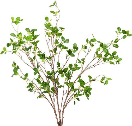 Set van 3 realistische U-vormige eucalyptus kunsttakken - 110 cm