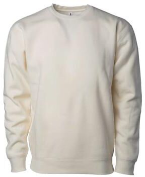 Independent Trading Co. IND3000 Heavyweight Crewneck Fleece T-Shirt in Bone size Small   Cotton/Polyester Blend