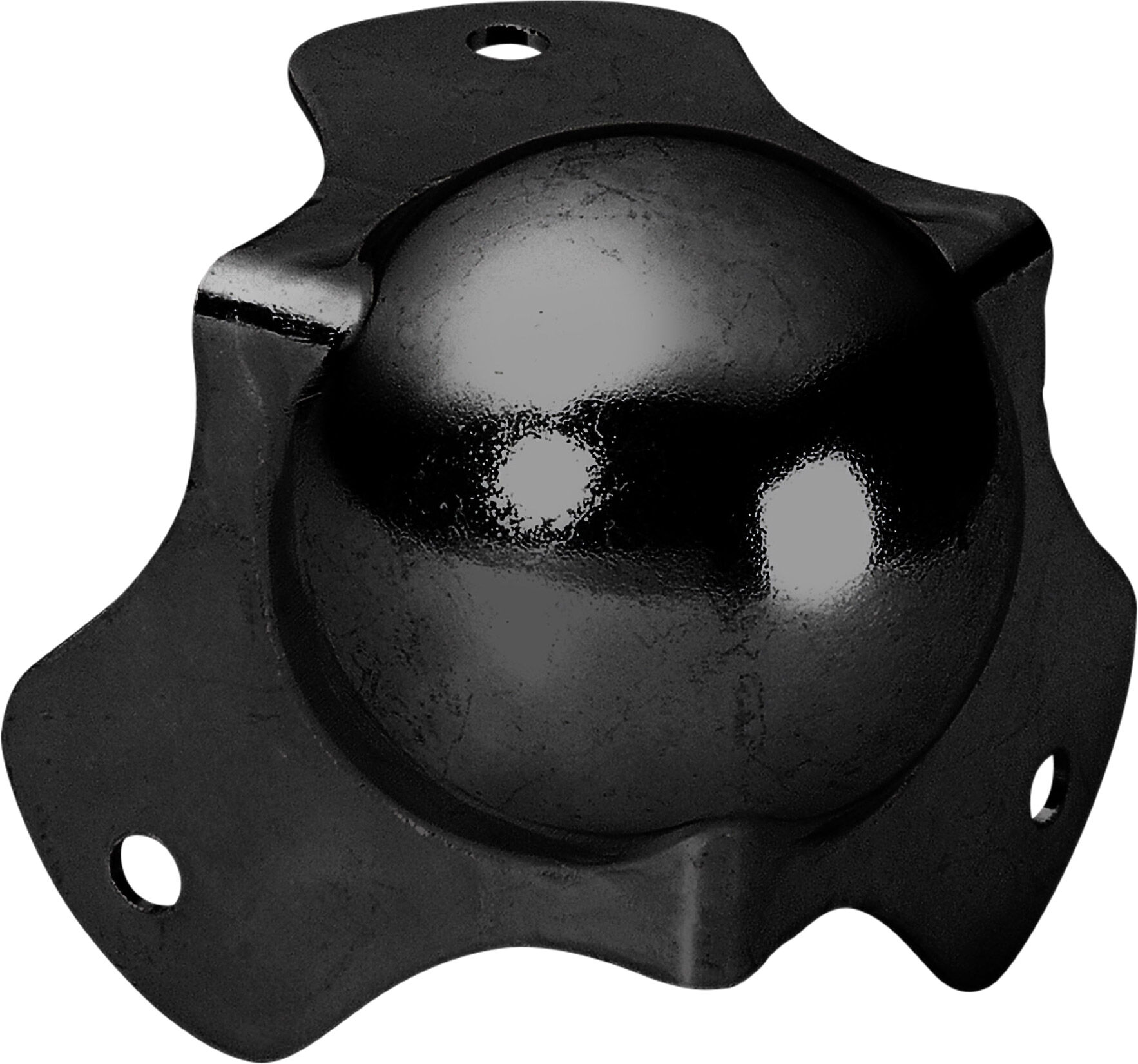 Adam Hall Hardware 4120 Blk - Mittlere Kugelecke Galvanisiert, Schwarz