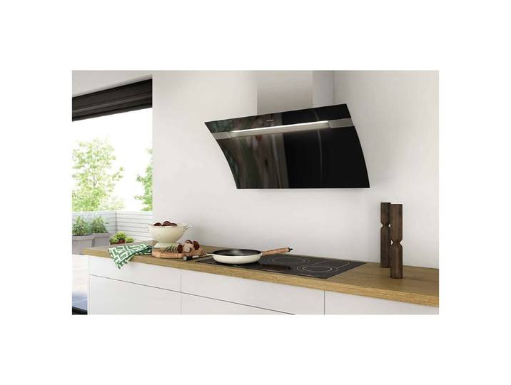 WESCO BKH 90 GL-2 Wandhaube Umluft Glas Schwarz