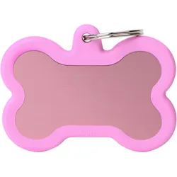 Myfamily MyFa tegn hush, ben XL pink, gummi pink (XL, Hund), Halsband + Leine