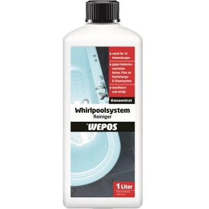 Wepos Badreiniger Whirlpoolsystem Reiniger, Konzentrat, desinfizierend, bekämpft gefährliche Keime, 1 Liter