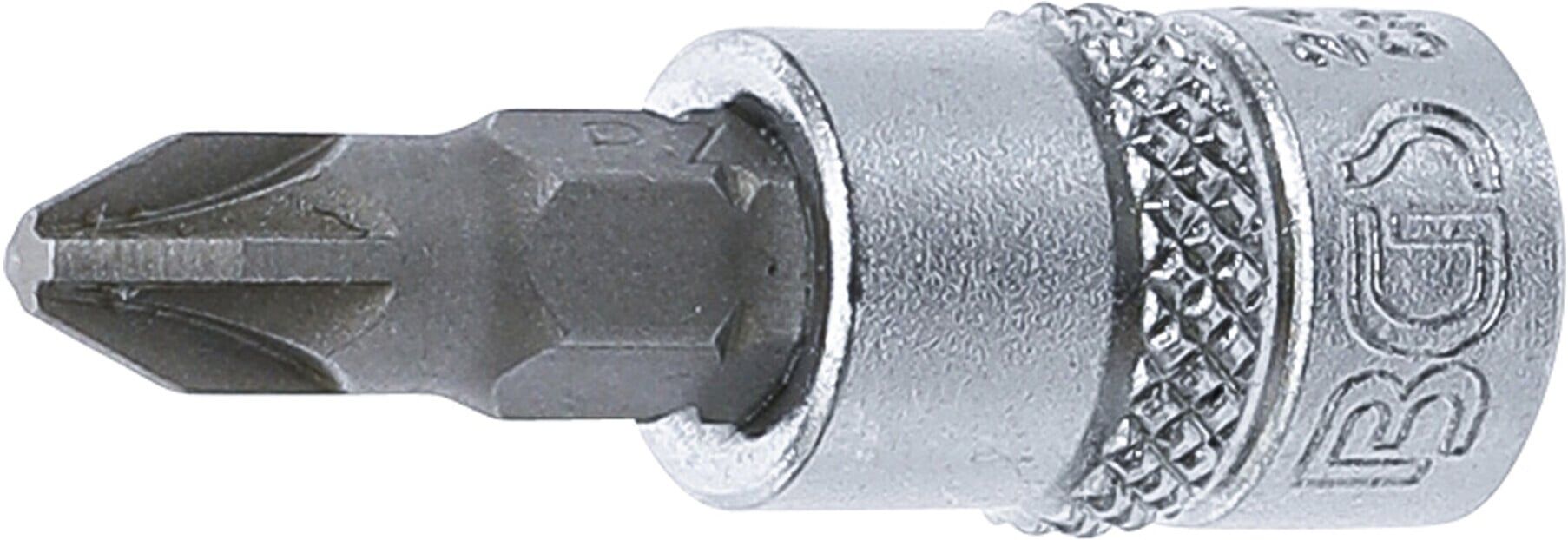 BGS Bit-Einsatz Antrieb Innenvierkant 6,3 mm Kreuzschlitz PZ2 ; BGS technic (2491)