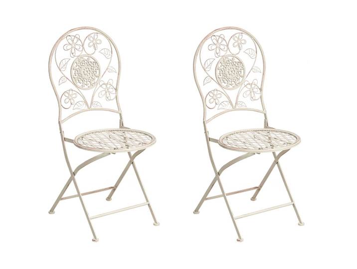 GARTENSTUHL 2er-Set Hellbeige Yaviza