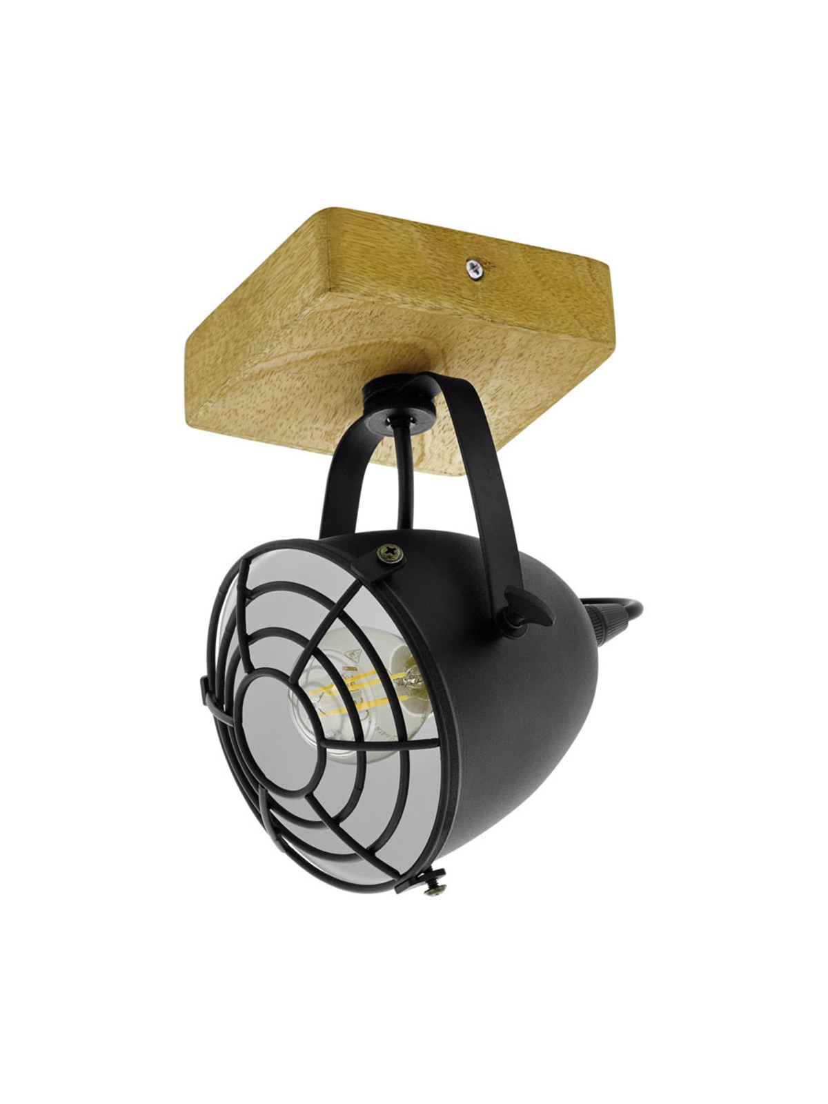 EGLO GATEBECK SPOT E14 HOLZ/SCHWARZ
