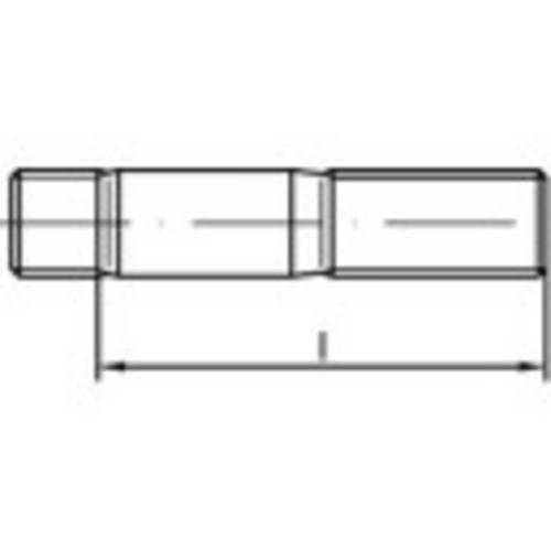 TOOLCRAFT 132767 Stiftschrauben M20 110mm DIN 938 Stahl 10St.