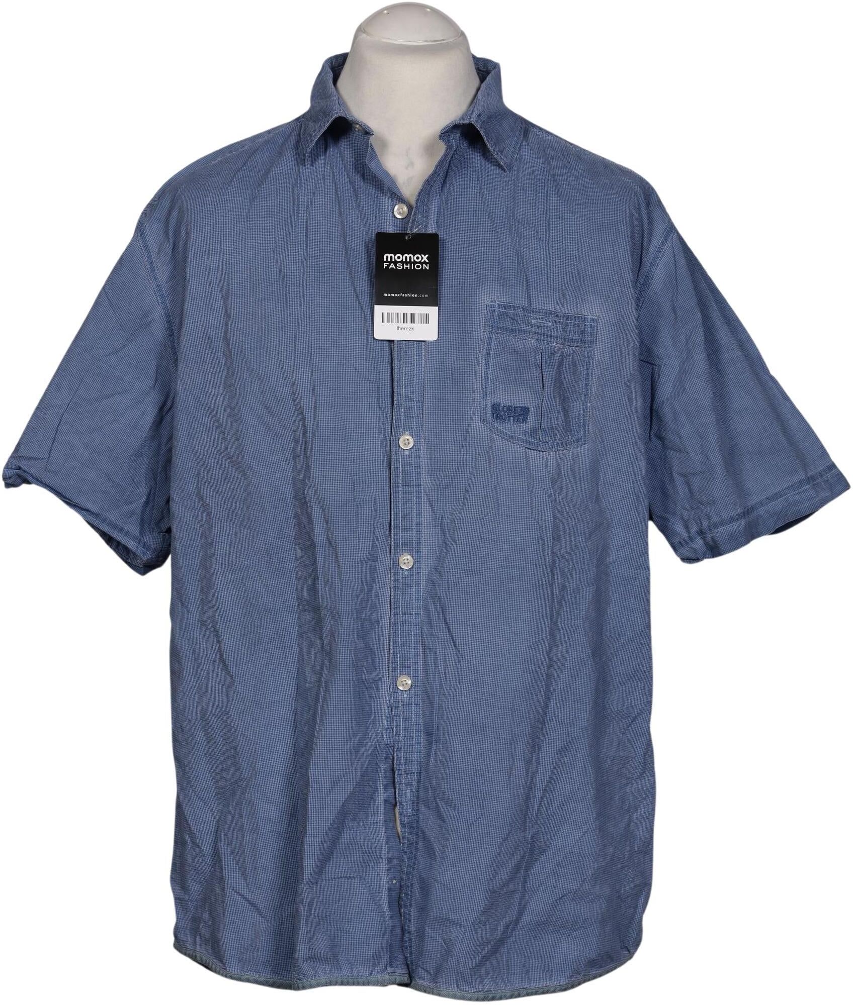 Alternative Apparel Herren Hemd, Blau, Gr. L, Baumwolle - Second Hand