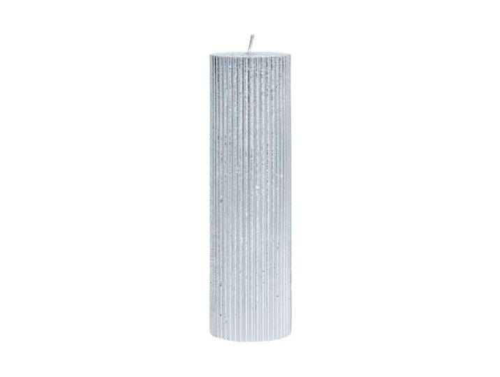 Lene Bjerre Bougie Lissa Ø6x20 cm Argent