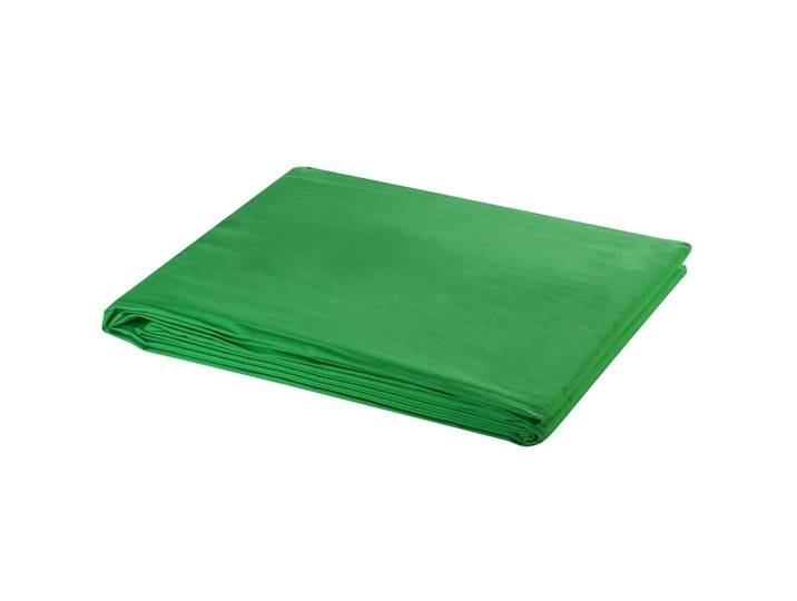 vidaXL Fotohintergrund ohne Ständer Baumwolle Grün 600x300 Chroma-Key