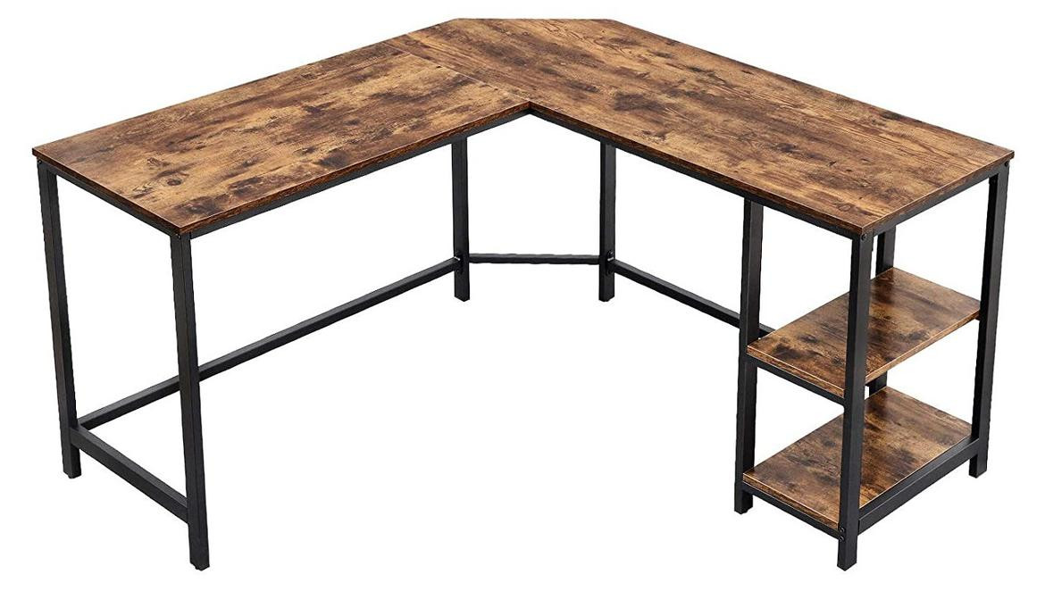 Kendra Home L-vormig Hoekbureau voor Home Office met Hoogteverstelling