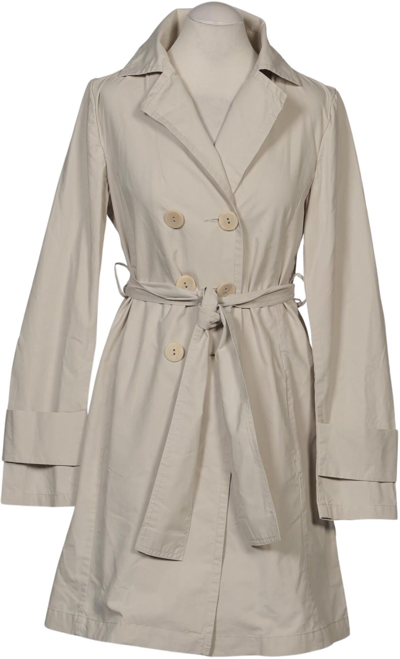 Grüne Erde Damen Mantel, Beige, Gr. EU 38, Baumwolle - Second Hand