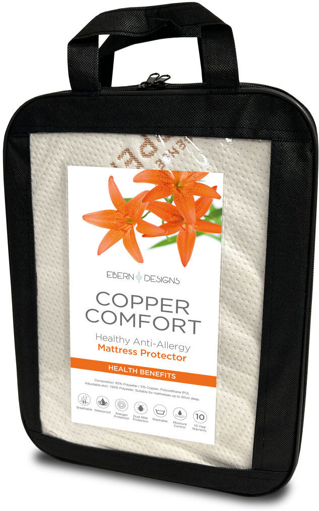 Ebern Designs Copper Comfort Mattress Protector Super King (6')