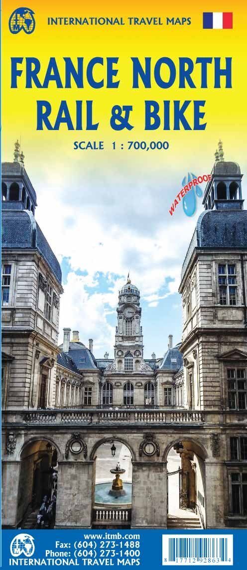 Carte de voyage - France Nord (vélo et chemins de fer)   ITM