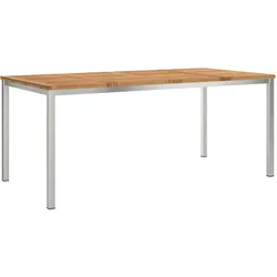 vidaXL Esstisch für draußen 180x90x75 cm Massivholz Akazie
