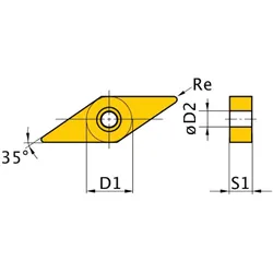Optimum HM-Ersatzwendeplatten ISO VNMG160408