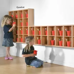 Zahnputzbecherregal für 16 Becher - Quadrat