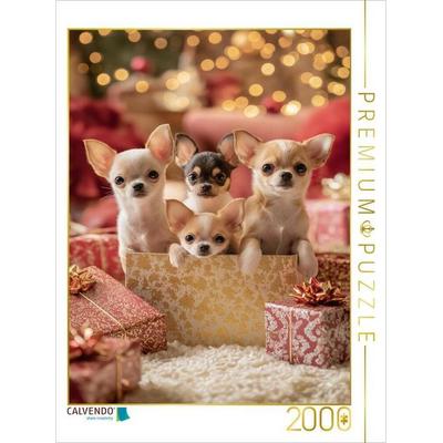 CALVENDO Puzzle Weihnachtszauber mit extra viel Fellliebe | 2000 Teile Lege-Größe 90x67cm Foto-Puzzle für glückliche Stunden, von , Calvendo Puzzle