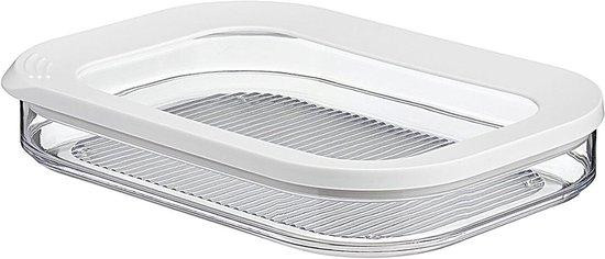 Mepal Vleeswarendoos Koelkast Organizer met Geurdicht Deksel - Wit - 550 ml