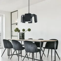 Schwarze Pendelleuchte Wohnzimmerlampe hängend modern Pendelleuchte schwarz rund, Stahl schwarz, 1x E27 Fassung, DxH 25x110 cm