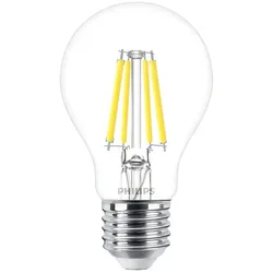 Philips LED Lampe MASTER Value LEDbulb, A60, E27, 3,4W, 2700K, klar, dimmbar PH35481400
