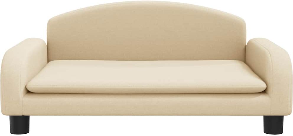 vidaXL Canapé pour enfants crème 70x45x30 cm tissu
