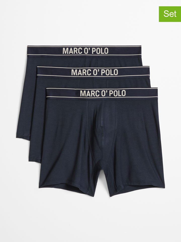 Marc O´Polo Bodywear 3er-Set: Boxershorts in Dunkelblau - XL