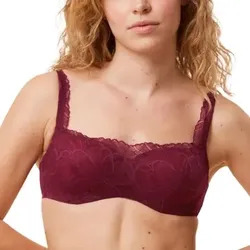 Triumph BH Body Make-Up Illusion Lace Balconette Weinrot D 90 Damen