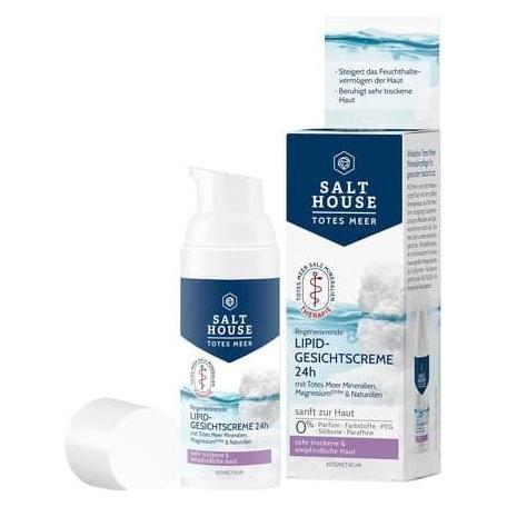Salthouse Dead Sea Therapy Lipid Face Cream 24 Hour mit Omega-Fettsäuren für sehr trockene und empfindliche (4000724)