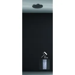 Gessi Minimali, Dusch-Einbau-System D355 Strahlart Regen, 57803238