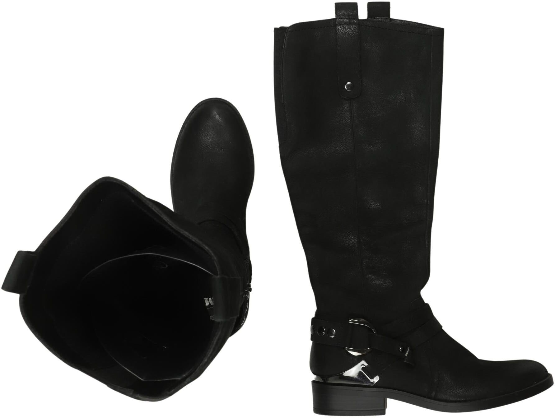 SPM Damen Stiefel, Schwarz, Gr. EU 37, Leder - Second Hand