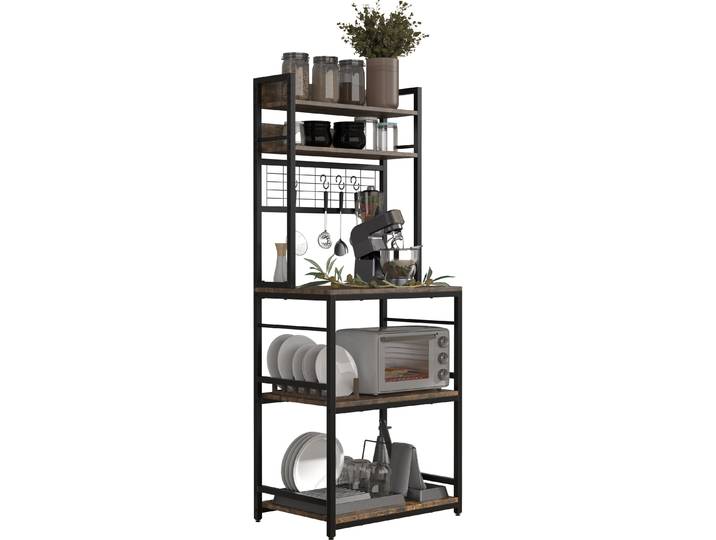 Étagère de cuisine Dimensions env. H. 150 x W. 60 x D. 40 cm espace de rangement suffisant Étagère Mobilier de cuisine - Kolari