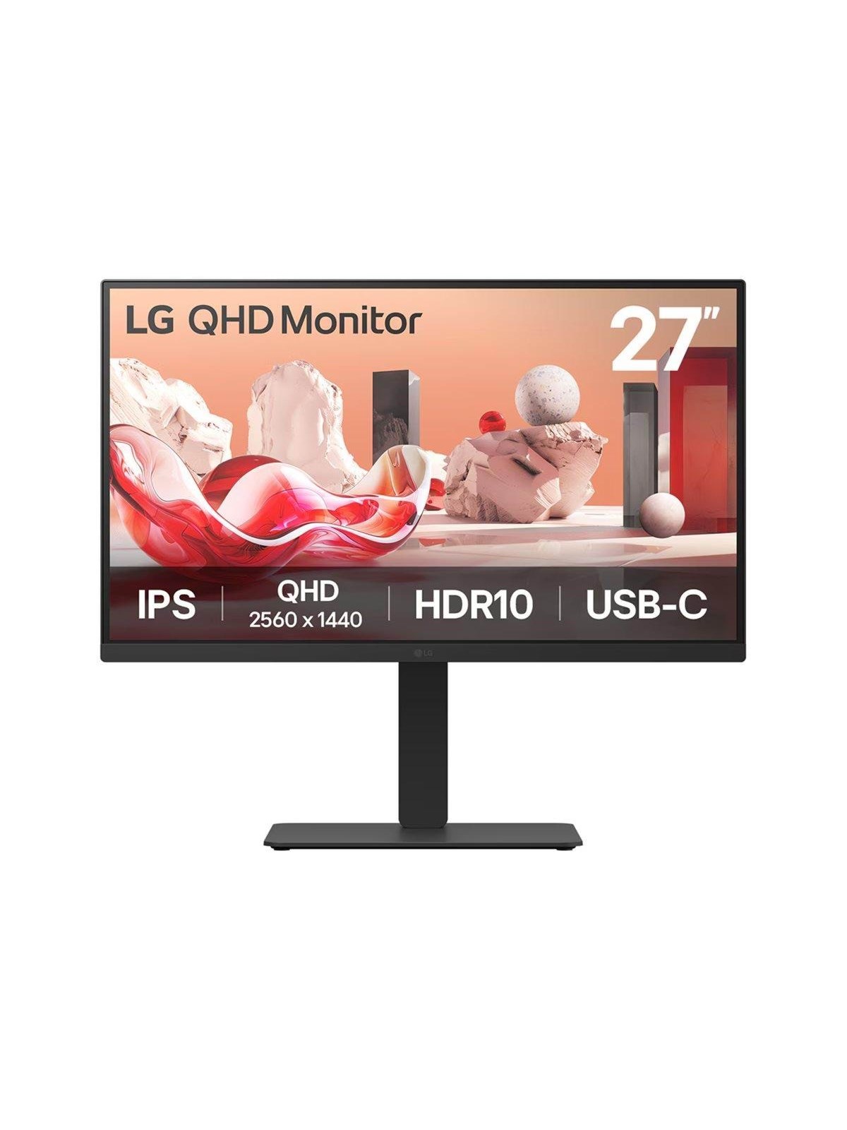 27" LG 27BA75QB-B - 2560x1440 (QHD) - 100Hz - IPS - 65W USB-C - KVM switch