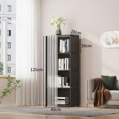 Uplift Essentials Dustproof Wardrobe Storage Cabinet With 5 Or 6 Layer Partition Shelves black 5layer