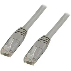 Deltaco TP-610 networking cable Grey Cat6 (U/UTP, CAT6, 10 m), Netzwerkkabel