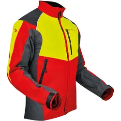 Forst-Bundjacke "VENTILATION" - L - rot/neongelb