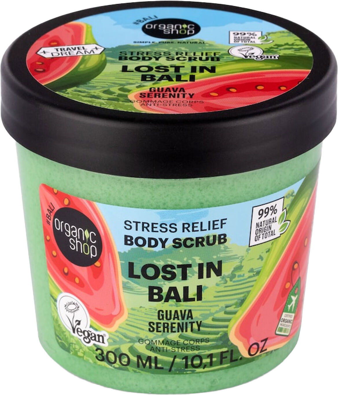 ORGANIC SHOP Lost In Bali Stress Relief Body Scrub 300ml